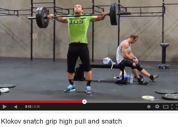 Klokov snacth grip high pull and snacth